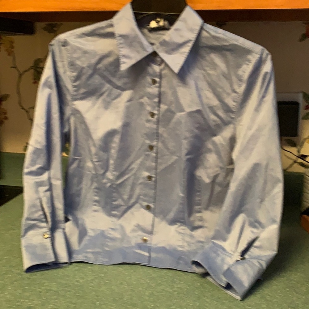 Ann Taylor Loft chambray button down